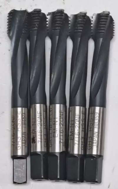 Greenfeild 7/16"-20 3 Flute Spiral Plug Tap Kcnf6J **Lot Of 6**