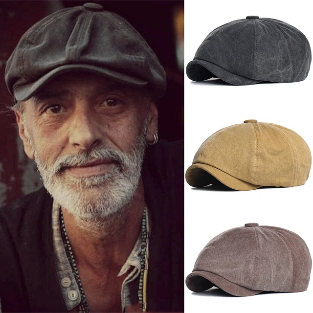 Newsboy Hat YAMEIZE Cappello Piatto Uomo Donna - Berretto Vintage In Cotone Cappello Unisex Retrò - 8