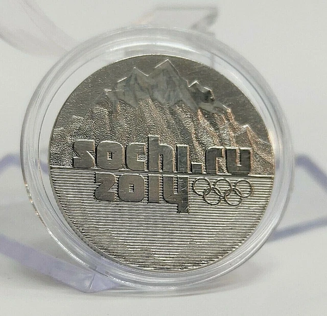 Coin 25 rubles 2014 Year Russian Federation Sochi Olympic Games Russia Sochi