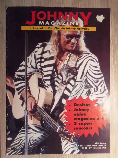 Johnny Hallyday Magazine N° 35 Journal Du Fan Club