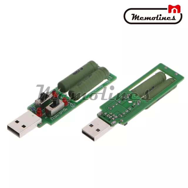 2X10W USB Resistor Electronic Load DC Switch Tester Resistance Moudule