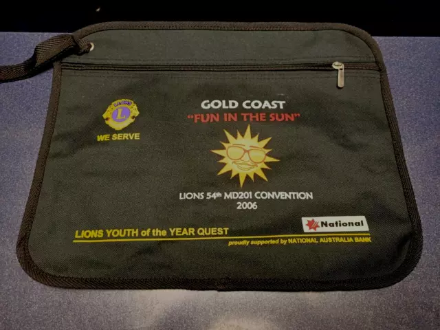 Lions International 54th Convention Carry Bag Gold Coast, MD201 2006