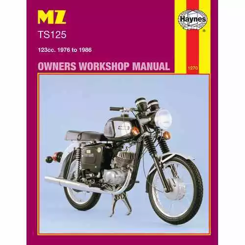 Haynes Manual For MZ TS125 Alpine & Luxus 76-86 971270