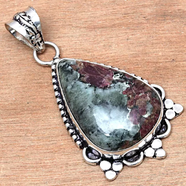 925 Silver Eudialyte Gemstone Handicraft Mother's Day Gift Jewelry Pendants 2"