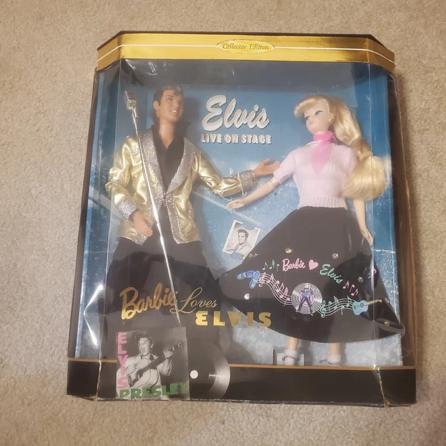 Vtg 1996 Mattel Barbie Loves Elvis Live On Stage 17450 - New in Box Collector Ed