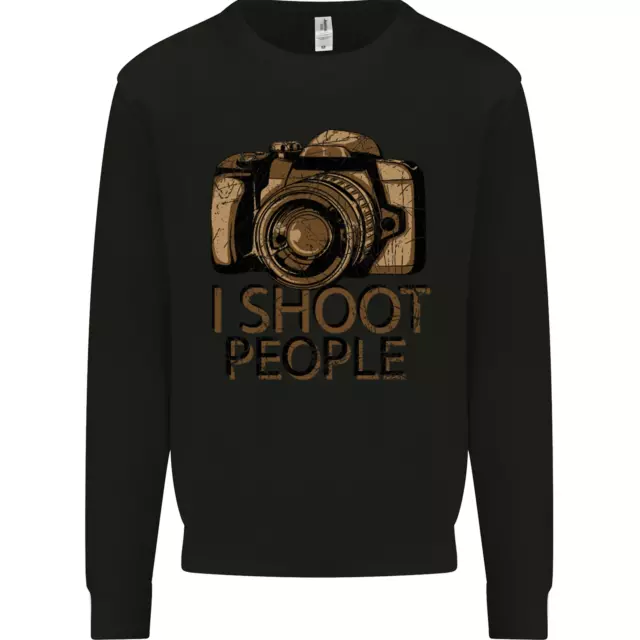 Photography I Shoot People Photographer Kids Sweatshirt Jumper