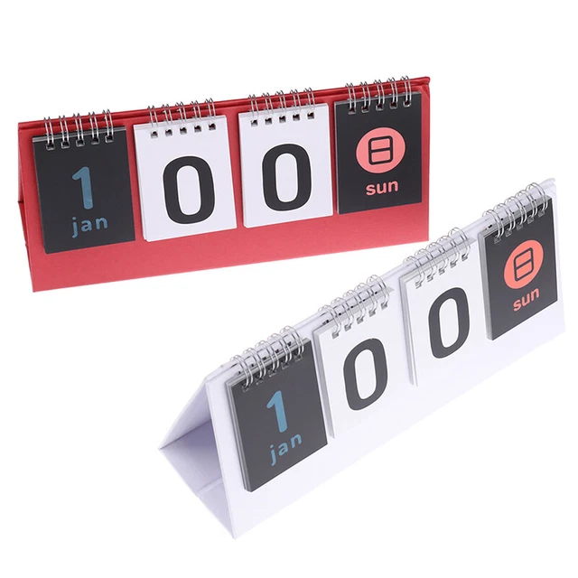 DAILY PLANNER DESK Desktop Calendar Office Planning Organizer Perpetual