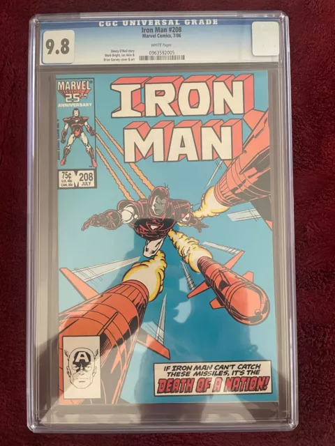Iron Man #208 (Marvel, 1986) CGC NM/MT 9.8 White pages