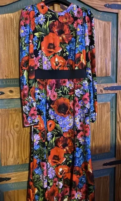 Dolce Gabbana Floral Dress Size 42