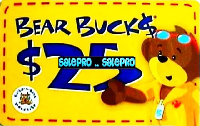 Build A Bear 2009 Canada Bilingual Bear Bucks 0Value Rare Collectible Gift Card