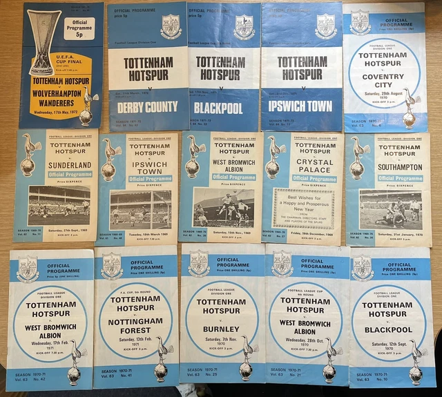 Rare Vintage Joblot X22 Leeds United 1976-1977 77 Programmes De Match À