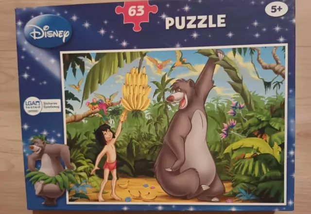 Puzzle Disney Das Dschungelbuch 63 Teile ab 5 Jahren komplett