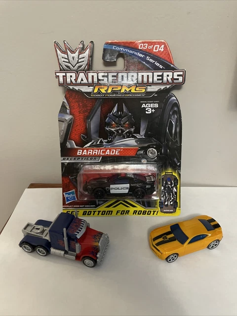 TRANSFORMERS RPM'S BARRICADE Mustang Optimus Prime Bumblebee Hasbro ...