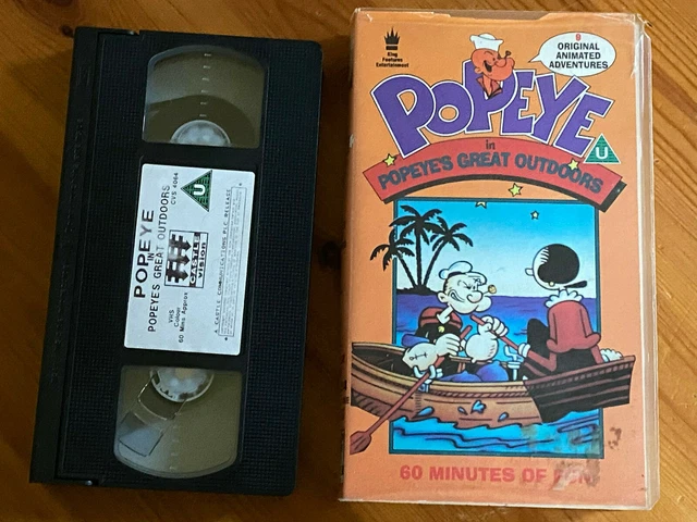 POPEYE IN POPEYE'S GREAT OUTDOORS 9 ADVENTURES childrens VHS PAL VIDEO ...