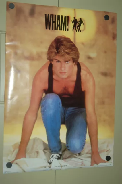 Vintage 1984 George Michael Wham Poster #1532