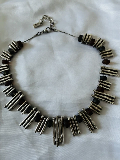 Collier Rétro En étain Plié - Longueur 41-45cm, Style Feuilles, Occasion