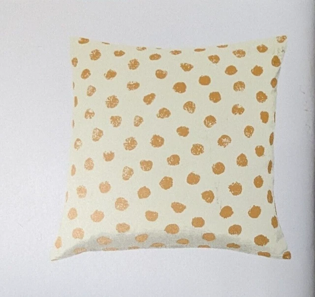 IKEA Skaggort Cushion Cover 20x20" Cotton Throw Pillow Gold Dots 50 x 50 cm NEW