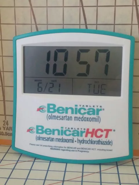 Benicar Pharmaceutical Drug Advertising Clock & Calendar