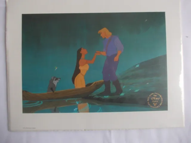 Walt Disney's Pocahontas Exclusive Commemorative Disney Store Lithograph