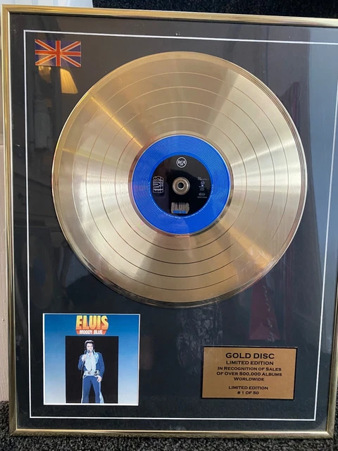 RARE !! ELVIS PRESLEY - Limited Edition 1 OF 50 Gold Disc LP Vinyl ...