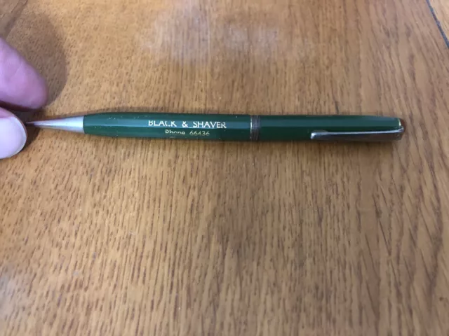 Vintage John Deere Black & Shaver Quick Point Mechanical Pencil Champaign Il