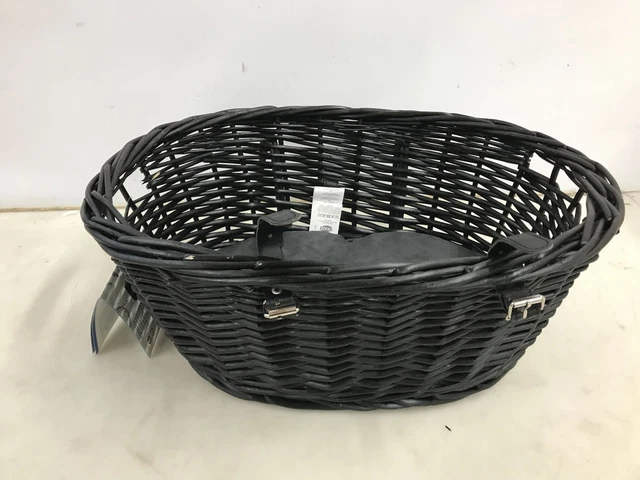 Cesta de manillar TRIXIE 2818 con rejilla, negra