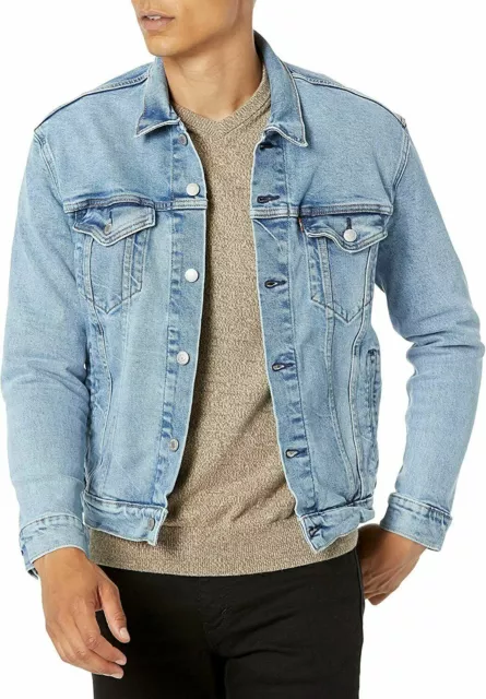 Levi's Men's Trucker Jacket Light Stonewash Blue 723340422 All Sizes