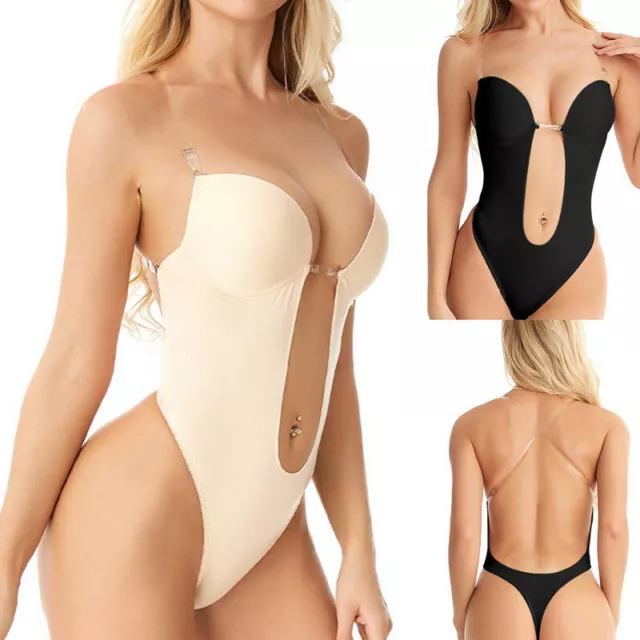 TiaoBug Damen Shaping Body Shaper Bügel BH Rückenfrei Bodysuit für