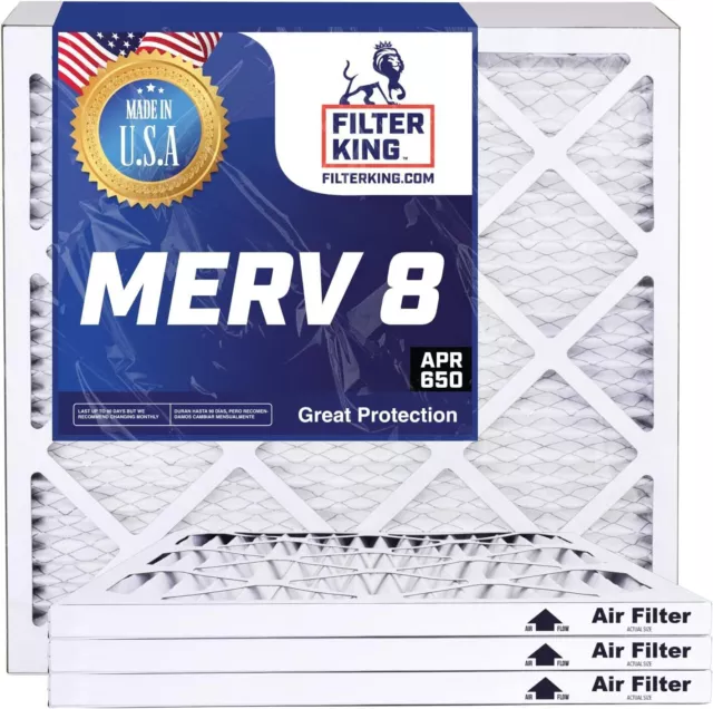 Filter King 21x23x1 Air Filter 6-PACK MERV 8 Actual Size: 21 x 23 x .75"