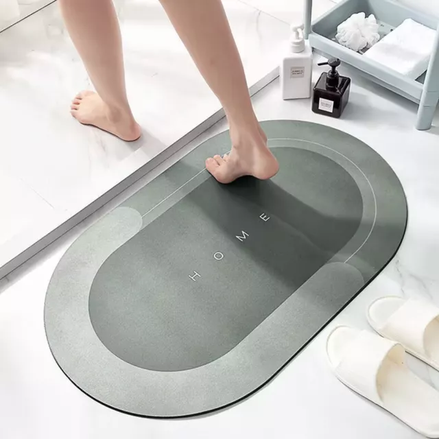 Tapis De Douche De Salle De Bain Paillasson D'extérieur Antidérapant Tapis #