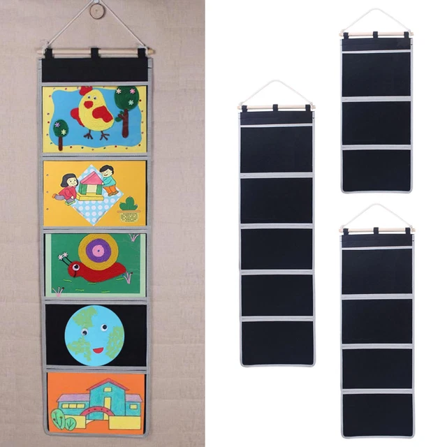 PerfecDoor-Sac De Rangement Mural En Tissu Pour Sous-Vêtements, Poche à 3 Poches, Corde, Pour La Maison