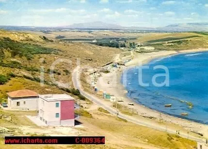 1972 MENFI (AG) Spiaggia di PORTO PALO Panoramica *Cartolina postale FG VG