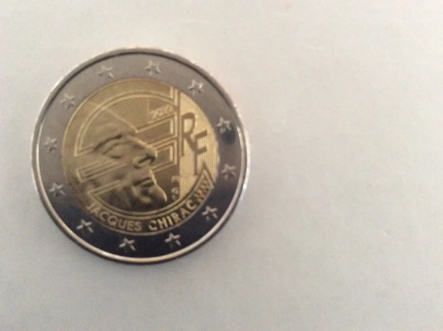 RARE PIÈCE DE 2 euros, France 2022, Jacques Chirac commémorative EUR 10