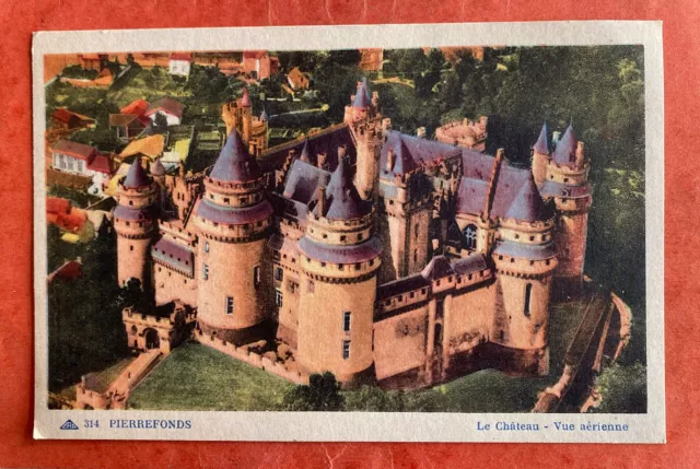 cpa 60 PIERREFONDS - Le Château Vue aerienne