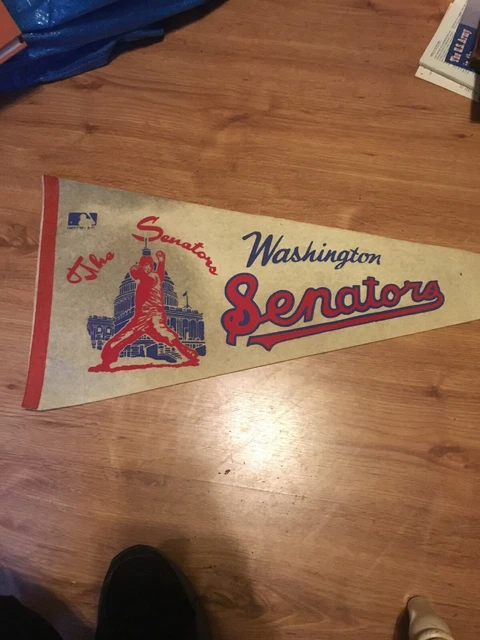 MLB The Washington Senators Vintage Defunct Circa 1969 Logo Baseball Pennant