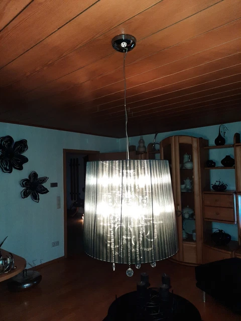 Tolle schwarze Organza Hängelampe/Deckenleuchte