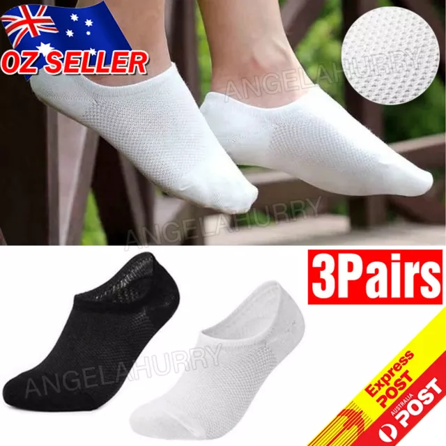 Bamboo Non-slip Heel Grip Low Cut No Show Socks Footlets Invisible Women Mens NE