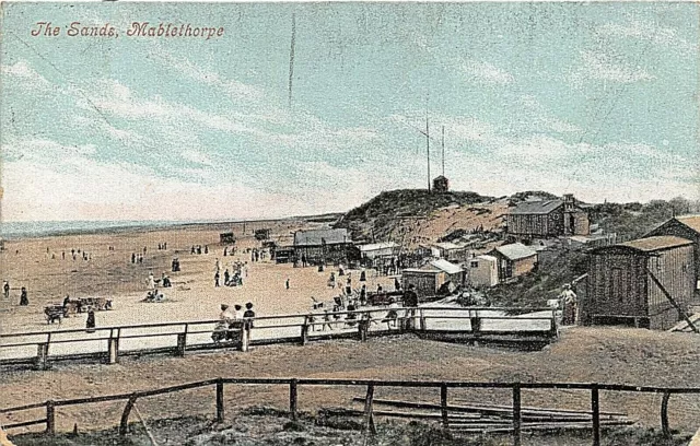 Postcard Mablethorpe - The Sands  - Animated Scene - Circa 1908