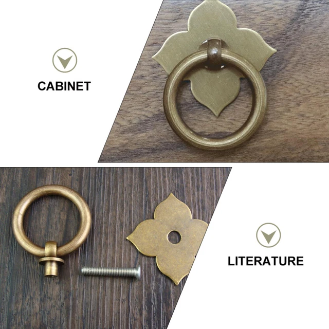 2 Pcs Metal Kitchen Knob Handle Metal Joycon Decorate 4