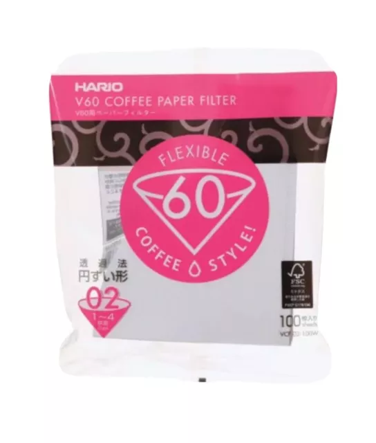 NEW HARIO V60 02 300 FILTER PAPER Dripper Coffee Cup Pour Over Cone Dripper X300