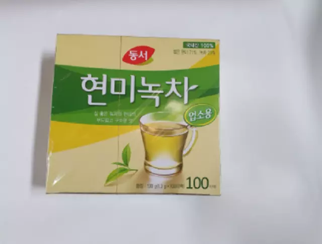 Dong Suh Healthy Diet Brown Rice Green Tea-100 Tea Bags / KOREAN 3