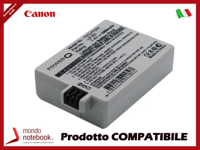 Batterie PowerQ pour CANON EOS 1000D 1080mAh 7.4V P/N LC-E5