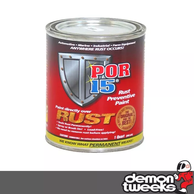 POR15 Car / Van / Vehicle Metal Rust Preventive Paint - 946ml - Gloss Black