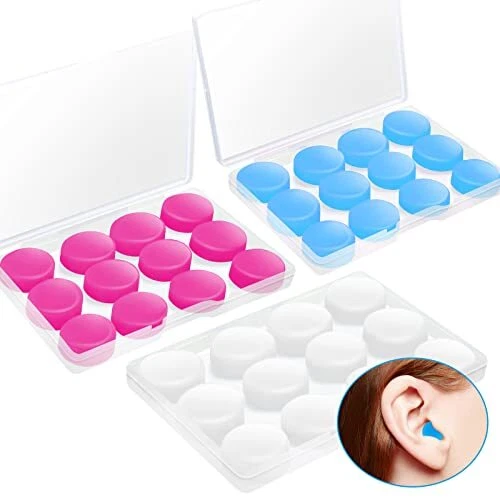 18 Pairs Ear Plugs for Sleeping Noise Cancelling Ear Plugs for Swimming Soft