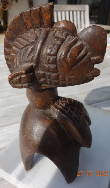 Fruchtbarkeitsskulptur der Baga, Guinea, Holz, - schöne Handwerksarbeit, braun 