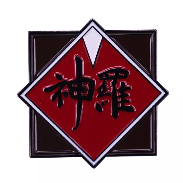 Game Final Fantasy VII Shinra Logo Metal Enamel Coat Lapel Badge Brooch Pin
