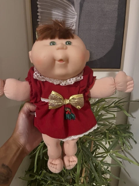 VINTAGE GIRL CABBAGE Patch Kid Mattel baby 1991 Green dress. Green eyes  14.40 - PicClick UK