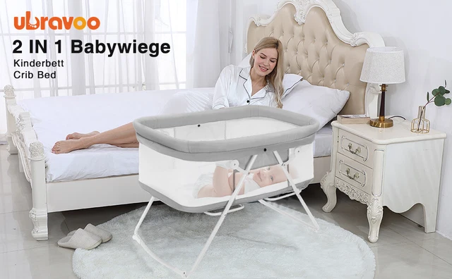 ⭐UBRAVOO® Babybett 2in1 Babybetten und Babywiegen mit Matratze  Kleinkinder Neu⭐