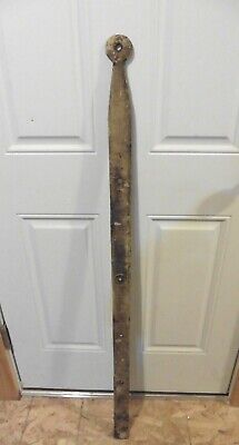 1 XL Wrought iron hinge strap barn door decor Vintage Antique hand wrought 49.5"