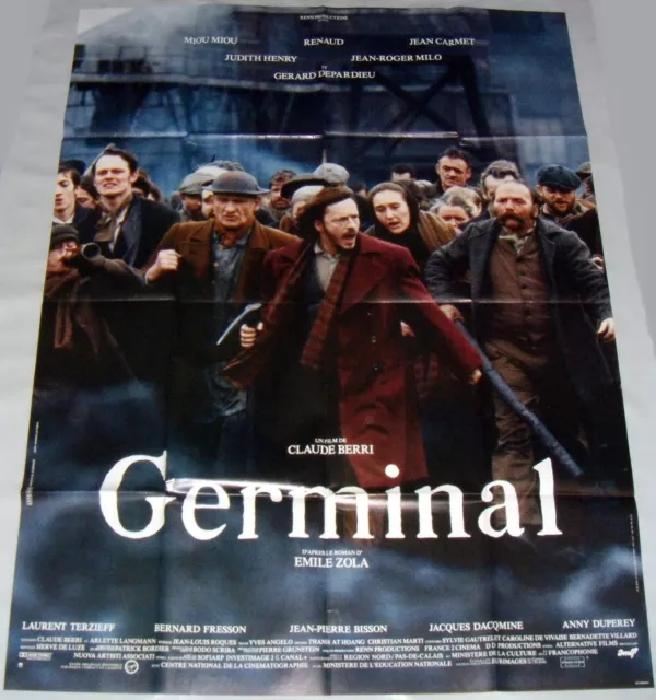 GERMiNAL Renaud Gérard Depardieu Miou-Miou Emile Zola Jean Carmet GRANDE AFFiCHE